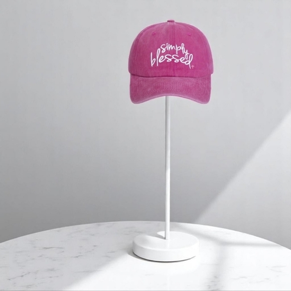 Simply Blessed Baseball Cap Adjustable Faith Hat 100% Polyester NEW - Picture 7 of 16